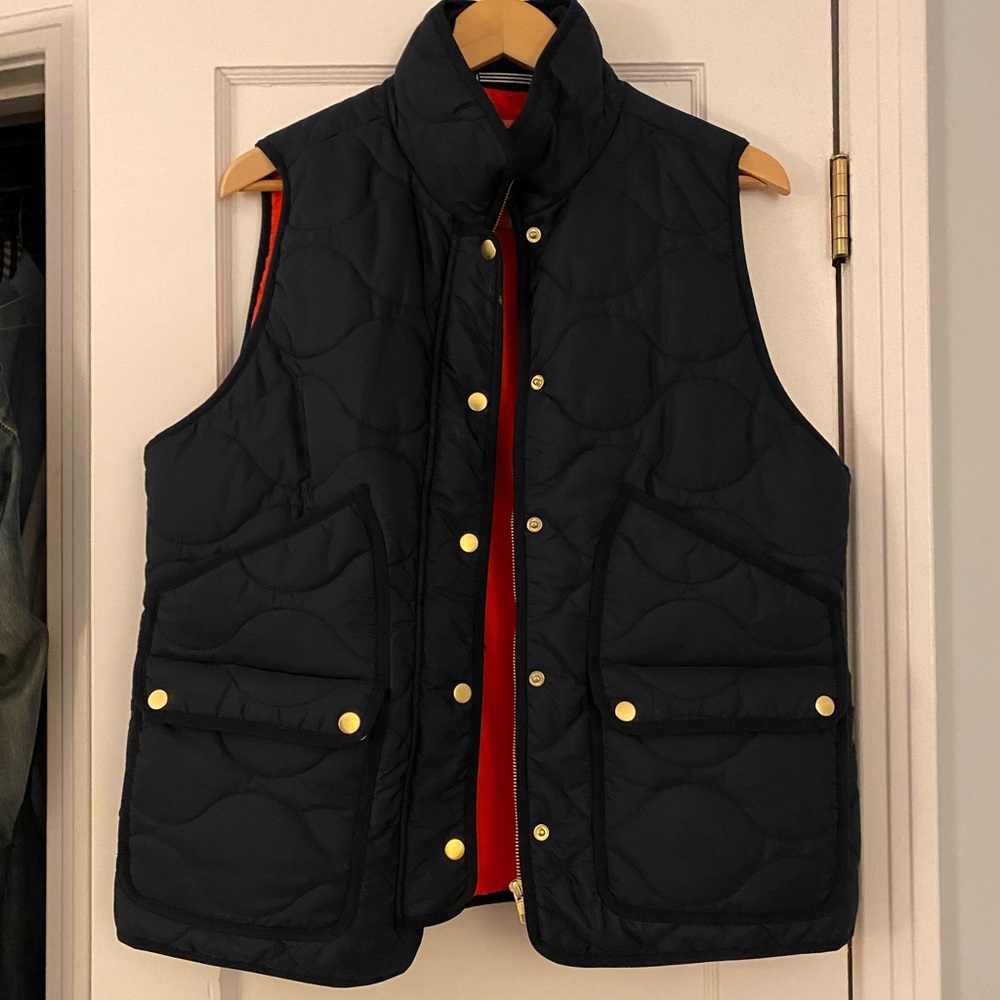 J. Crew Primaloft Vest Navy XL